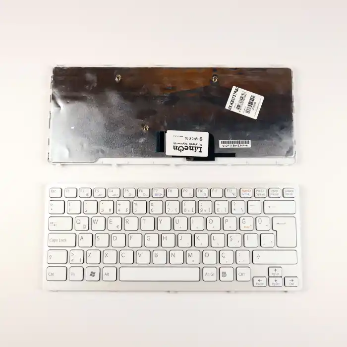 Sony Vaio VPC-CW VPCCW Notebook Klavye Beyaz Çerçeveli