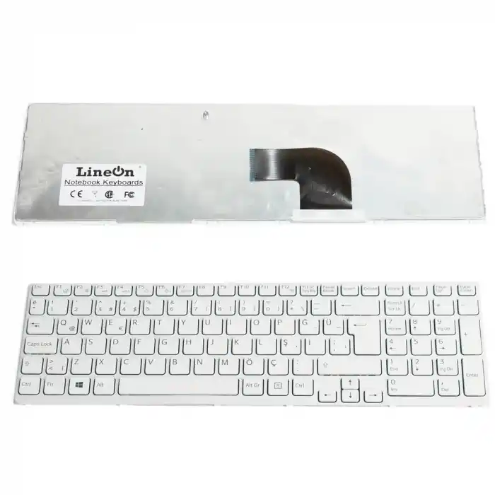 Sony Viao SVE171G12L SVE1713ACXB 149150811 Klavye Tuş Takımı Beyaz
