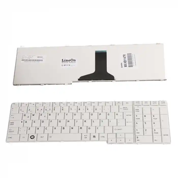 Toshiba NSK-TN0GQ 01 Notebook Klavye Beyaz