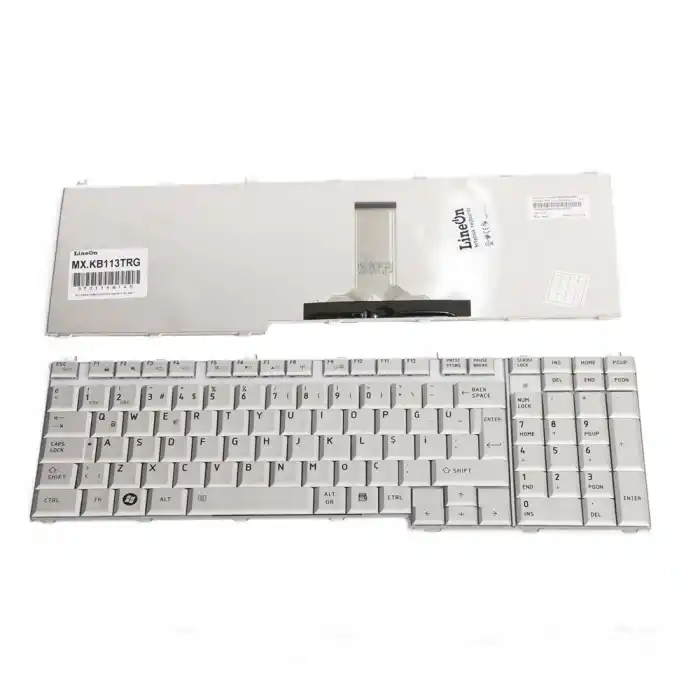 TOSHIBA Satalite L500 Laptop Klavye Gümüş Türkçe