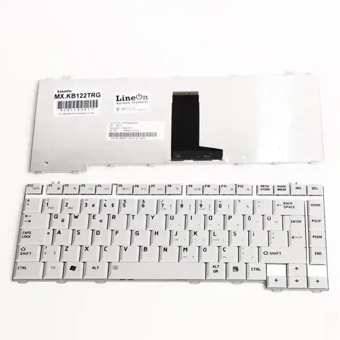 Toshiba Satellite A215 Laptop Klavye Türkçe Gümüş