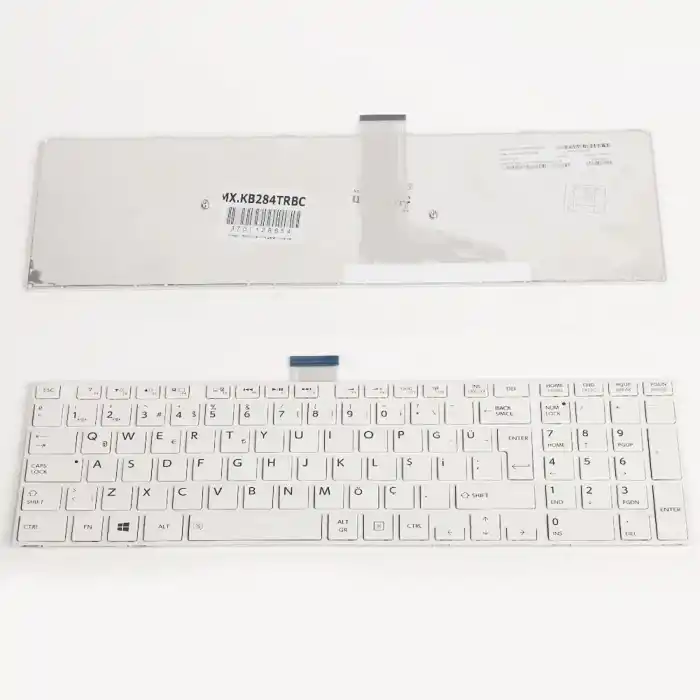 Toshiba Satellite C75D-A Notebook Klavye Beyaz Çerçeveli