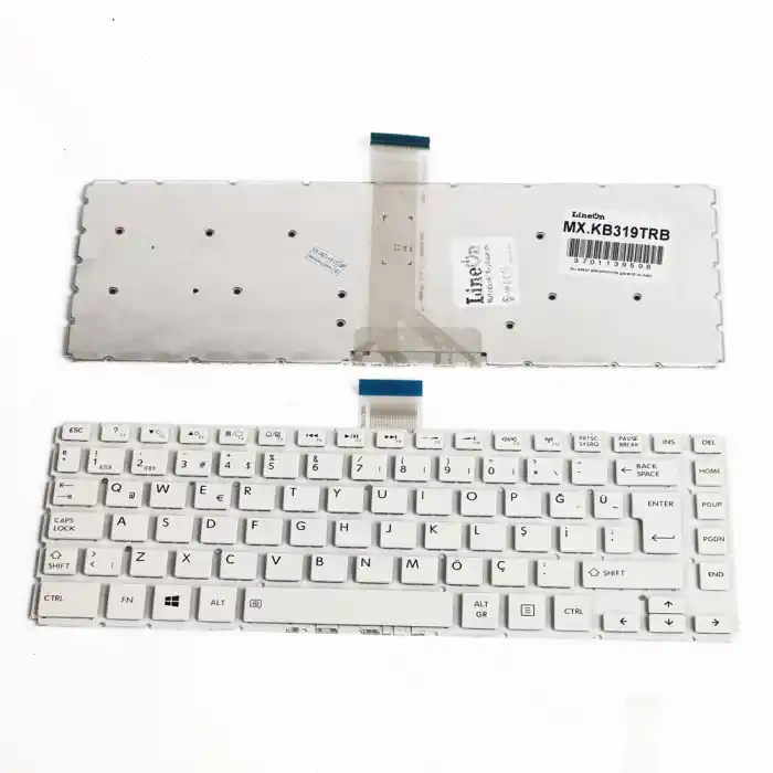TOSHIBA Satellite l40-b l40-d Klavye Beyaz Türkçe