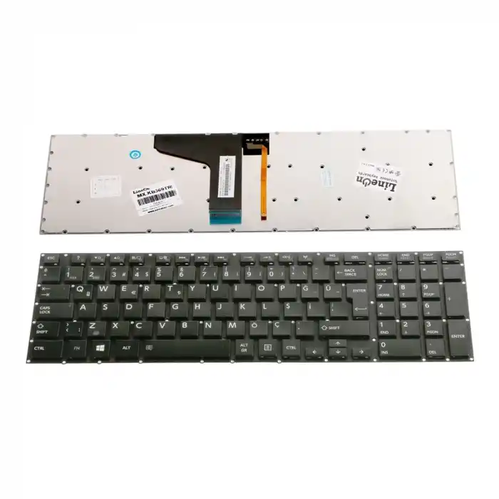 Toshiba Satellite P50-A Klavye Siyah Işıklı