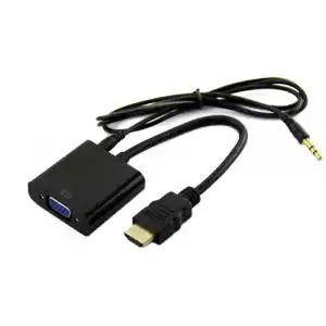 HDMI to VGA + Ses aktarma - Tüm Cihazlarla Uyumlu