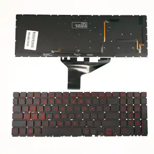 HP Omen 15-DC 15-DH Notebook Klavye Işıklı Kırmızı Harf