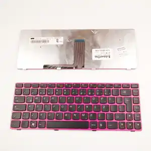 Lenovo Ideapad Z475A Z375A Klavye Tuş Takımı Pembe Çerçeve