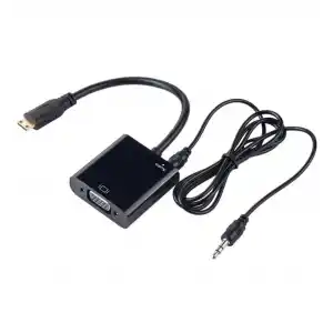 LineOn Mini HDMI to Vga Çevirici Aparat (Ses çıkışı var)