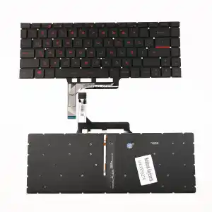 MSI MS-16Q3 Notebook Klavye Işıklı (Kırmızı Harf)