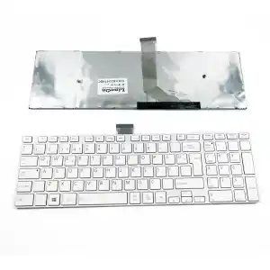 Toshiba Satellite C55-A-11D Beyaz Klavye Tuş Takımı (Çerçeveli)