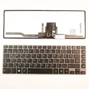 Toshiba Tecra Z40 Klavye Gri Çerçeve Işıklı Trackpoint