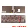 HP Pavilion 15-AK 15-AB Uyumlu Klavye Işıklı (Kırmızı)(Model 2)