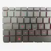HP Pavilion 15-AK 15-AB Uyumlu Klavye Işıklı (Kırmızı)(Model 2)