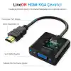LineOn HDMI to Vga Çevirici Aparat (Ses ve USB çıkışı var)