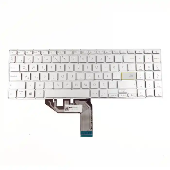 Asus Vivobook M533I M533J Notebook Klavye Gri Işıklı