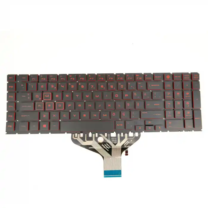 HP Omen 17T-CB Notebook Klavye Işıklı Kırmızı