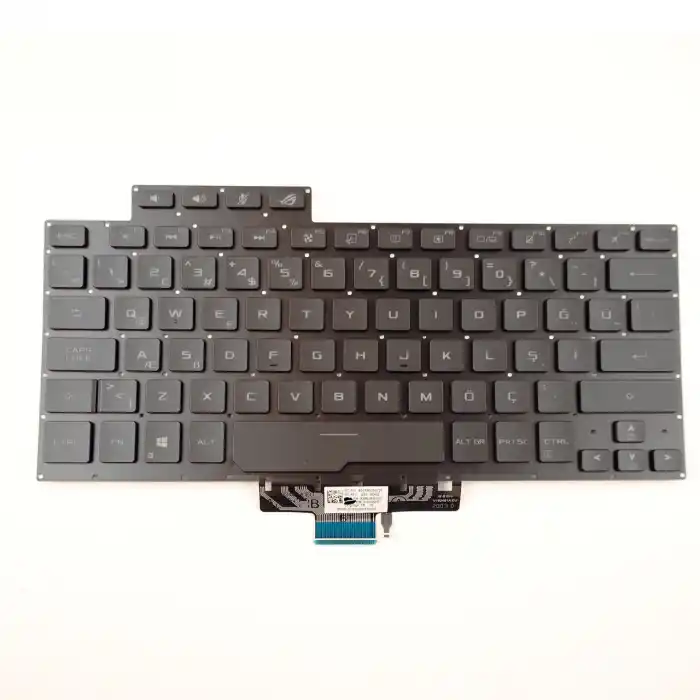 Asus ROG Zephyrus G14 GA401IQM GA401QH Notebook Klavye Işıklı