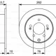 Bosch Kia Soul Arka Fren Di̇ski̇ 2009-2014 (262mm-5bjn) Bosch