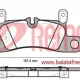 Remsa fren balata arka porsche cayenne 3.0 d 17.00mm 201