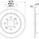Bosch honda jazz city arka fren diski düz 2002-- 238mm