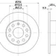 Caddy/Golf Jetta/Scirocco Arka Fren Disk 03--256mm