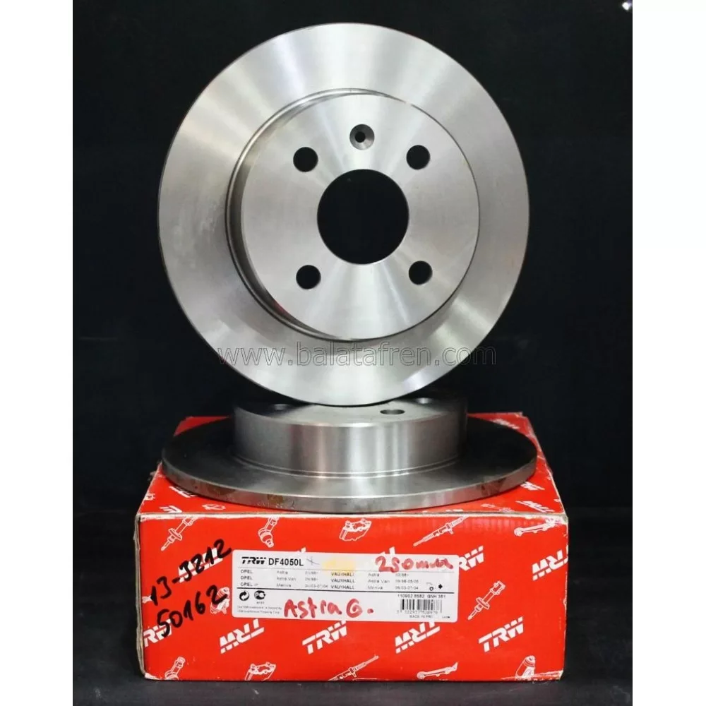 TRW Opel Astra F Arka Fren Diski 240mm 1992-2005