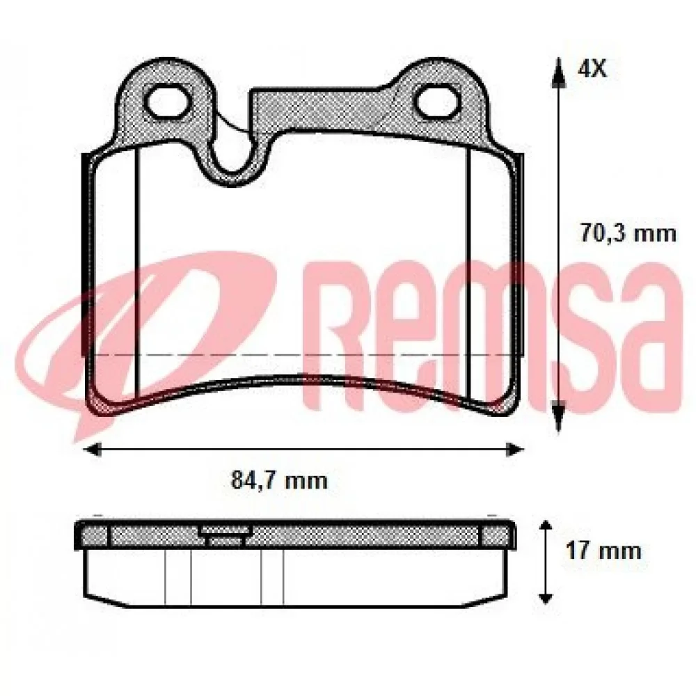 Remsa Volkswagen Touareg (7la 7l6 7l7) Arka Fren Balatası 2002-2010