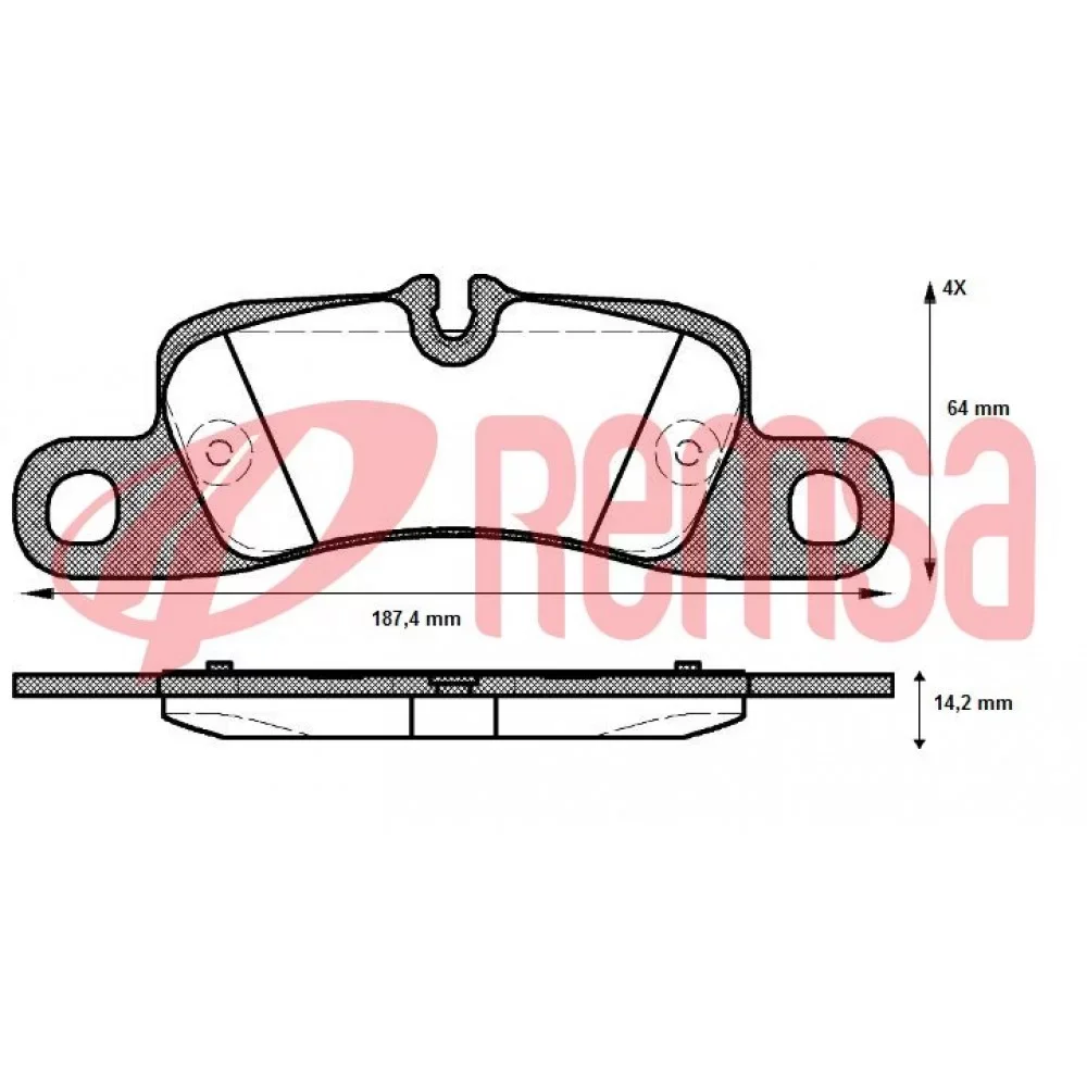 Remsa Porsche Cayenne Arka Fren Balatası 2010 Ve Sonrası