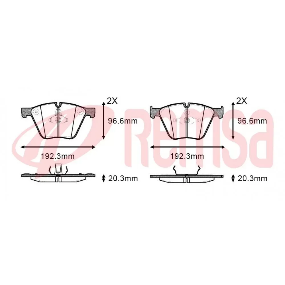 Remsa Bmw X5 (E70) Önfren Balatası M 2007-2012