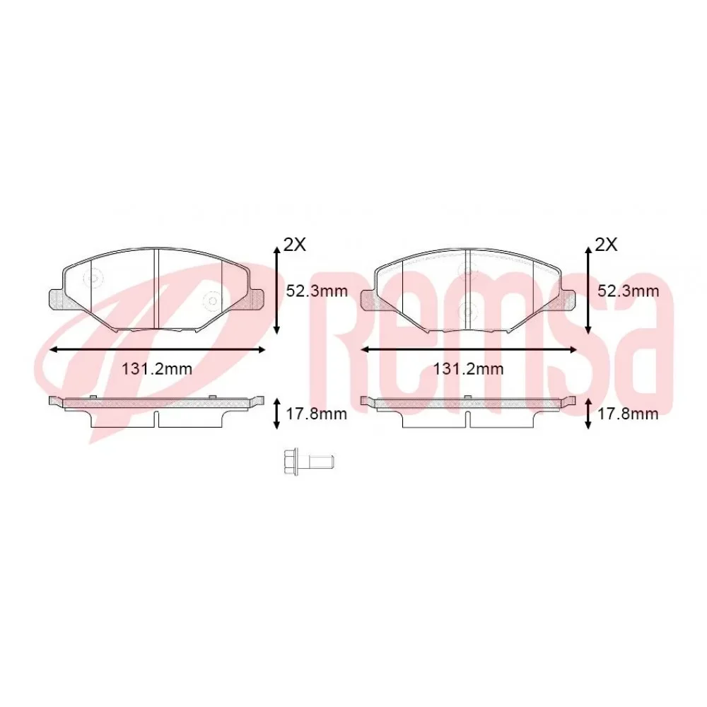 Remsa Skoda Fabia 2 ön Fren Balatası 1.2/1.2Tsi/1.4/1.6 2006-2015