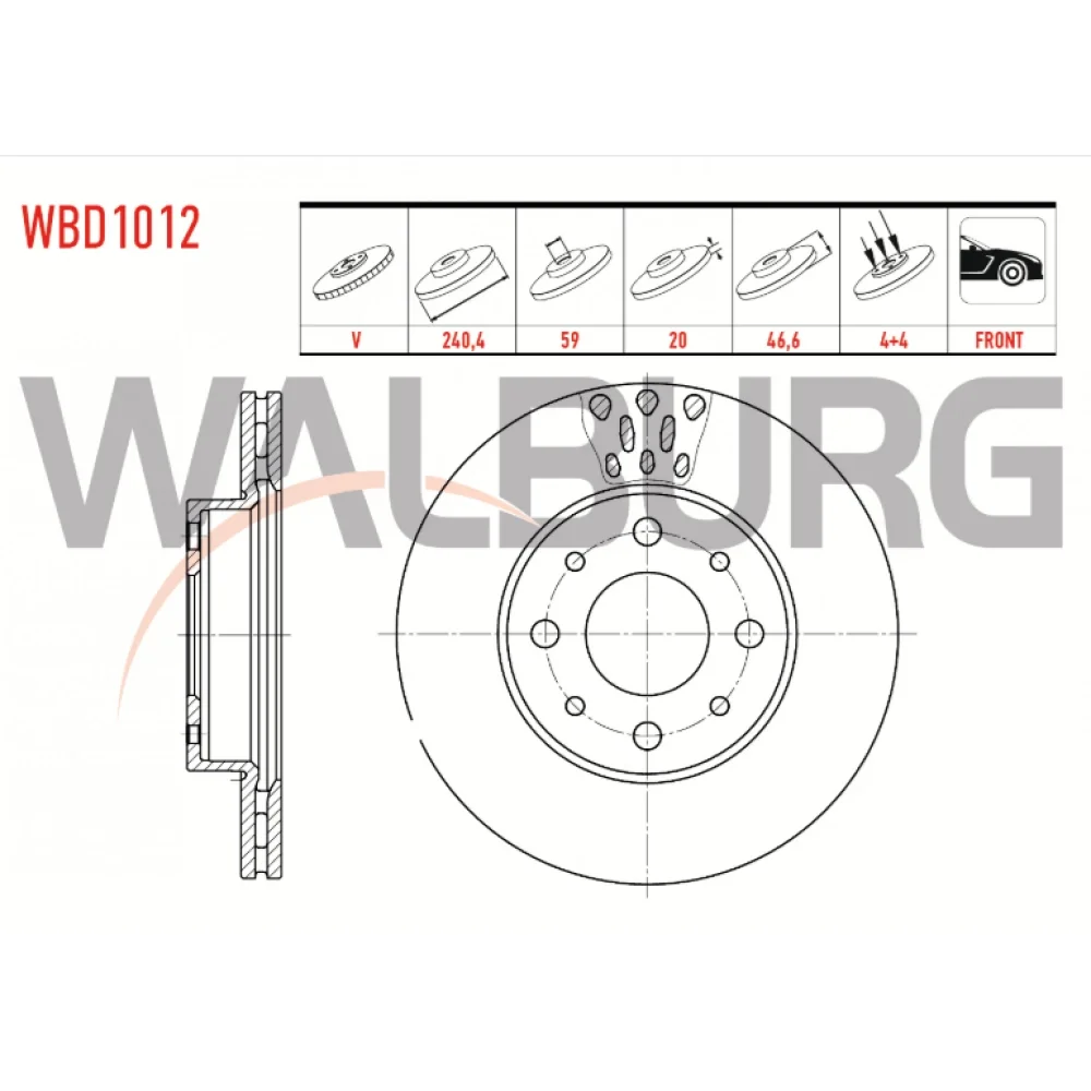 Fiat Albea Ön Fren Diski 1.2/1.6 1996-2003