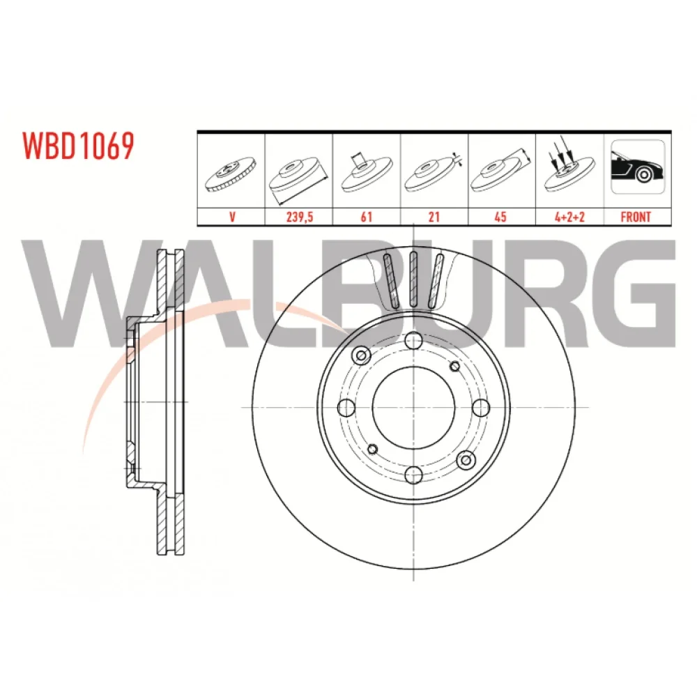Honda Civic 6 Ön Fren Diski 1995-2001