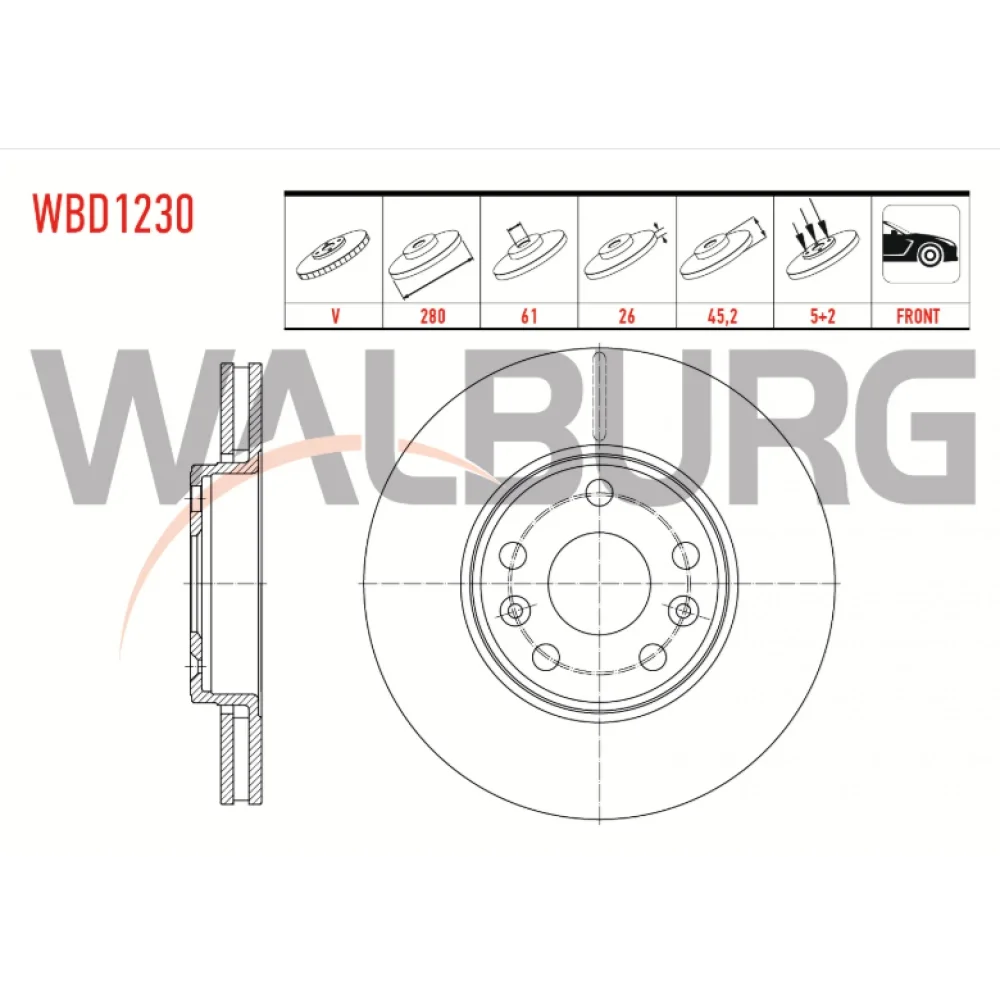 Renault Kangoo Express  (Fc0/1) Ön Fren Diski 1.5 Dci 2008 Ve Sonrası