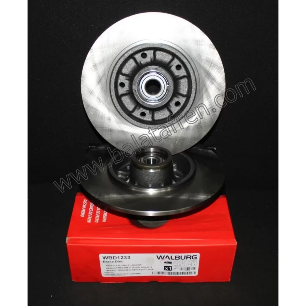 Renault Fluence Arka Fren Diski 2010 ve sonrası Bilyalı ABS