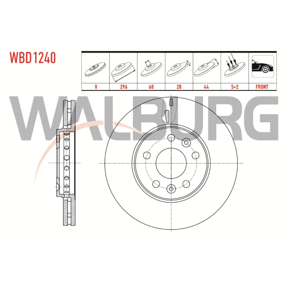 Opel Vivaro Ön Fren Diski 1.6 Cdti 2014 Ve Sonrası