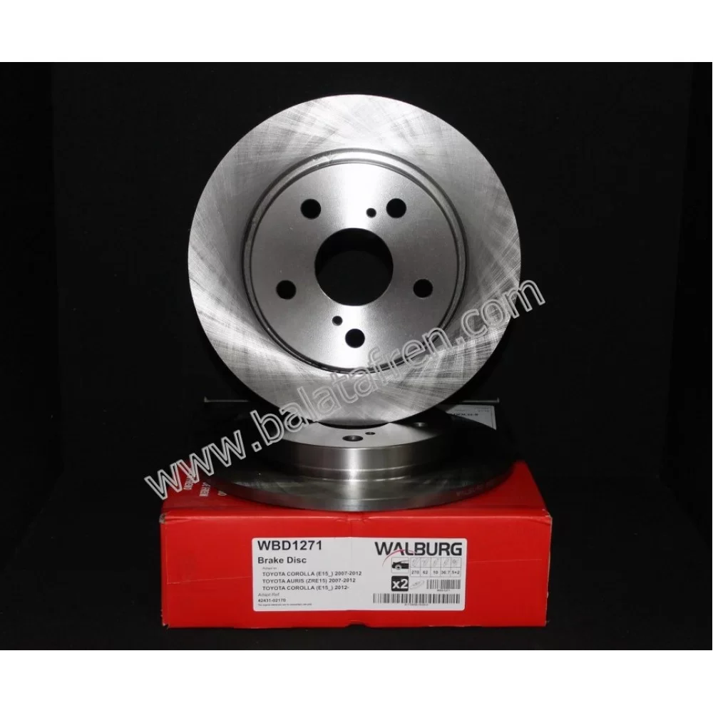 Toyota Auris (Zre15) Arka Fren Diski 270mm 2007-2012