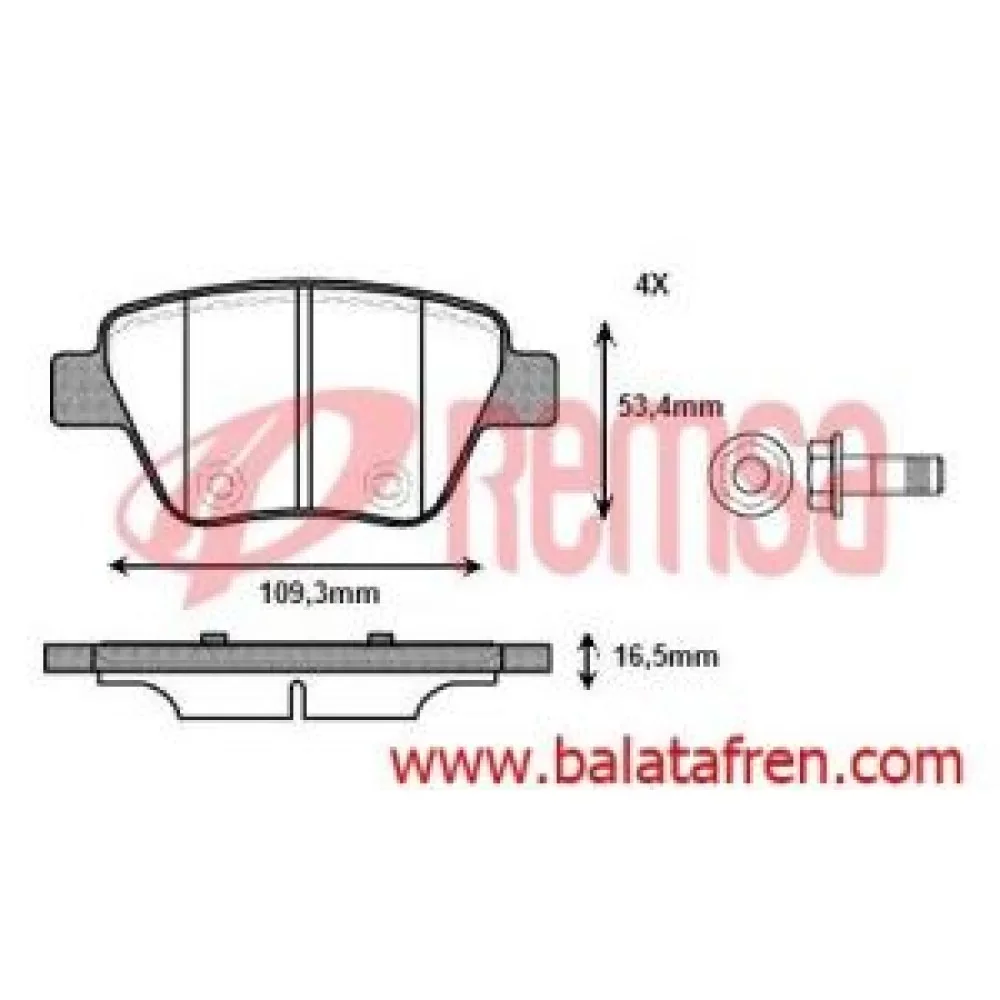 Remsa Volkswagen Touran Arka Fren Balatası (1t1 1t2) 2003-2010