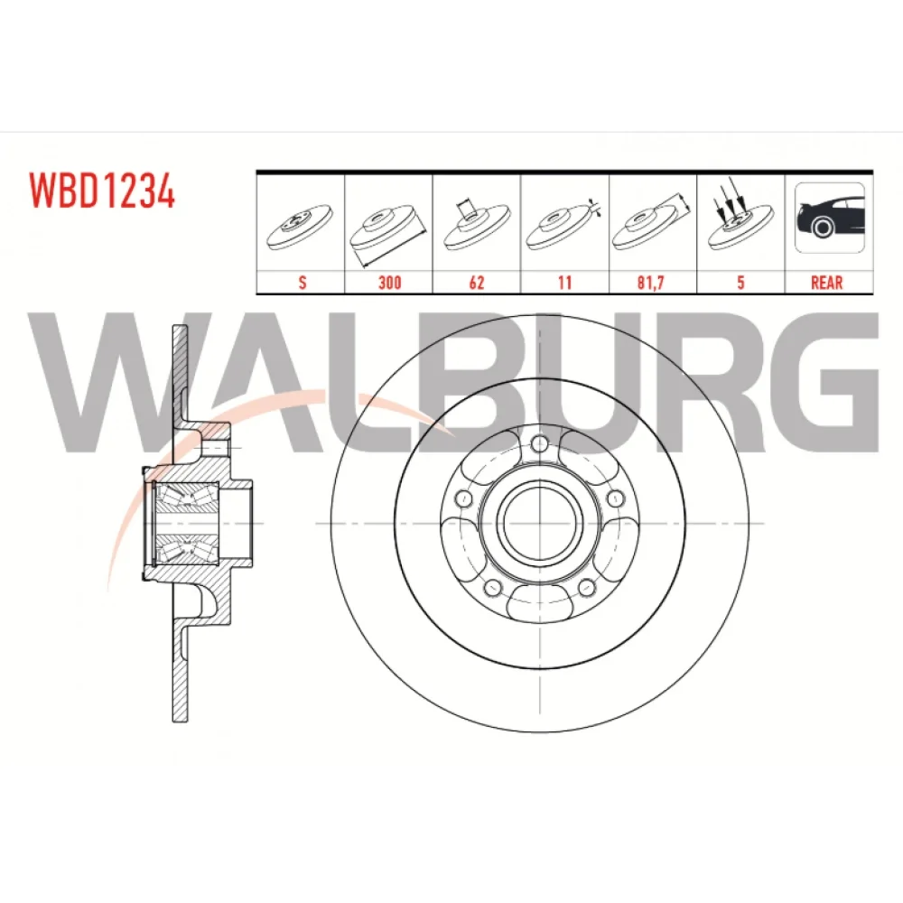 Renault Talisman Arka Fren Diski 1.5 Dci 1.6 Dci 2015 Ve Sonrası