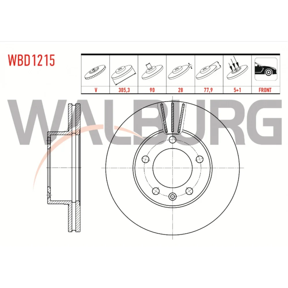 Renault Master 2 (Fd) Ön Fren Diski 1.9 Dci 1.9 Dti 2.5 Dci 1998-2010