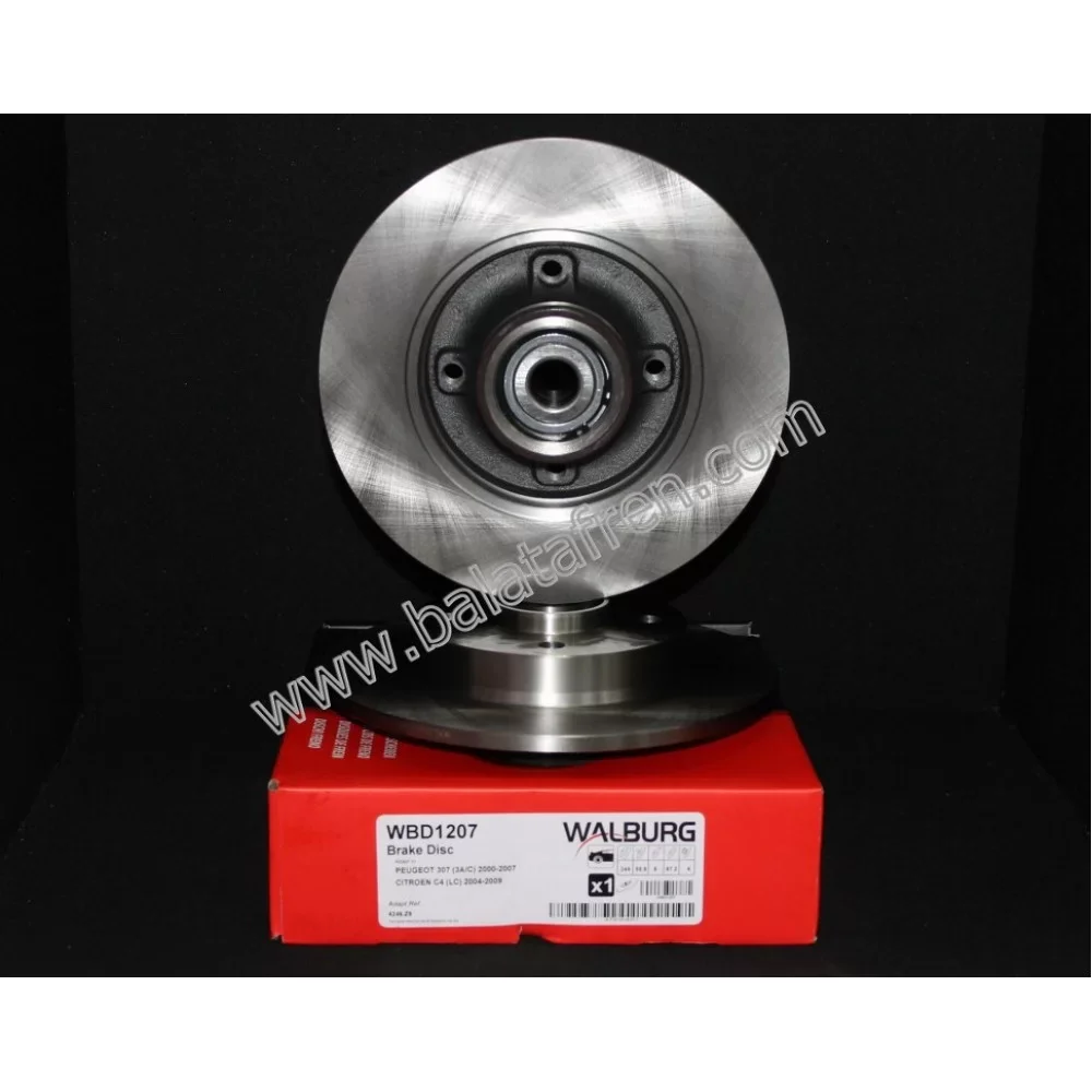 Peugeot 207 (Wa,wc) Arka Fren Diski 1.4/1.6 2006-2012 249mm