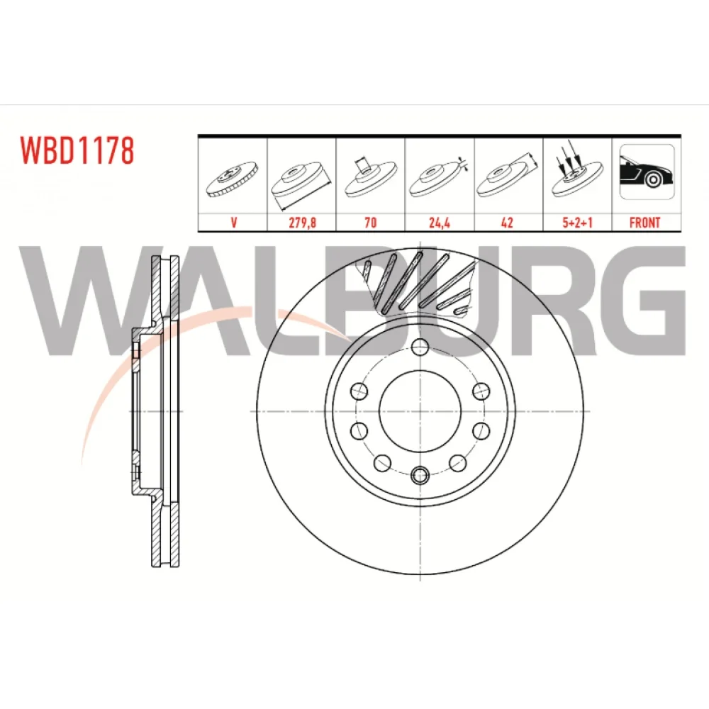 Opel Zafira B Ön Fren Diski Hava Kanallı 2005-2011