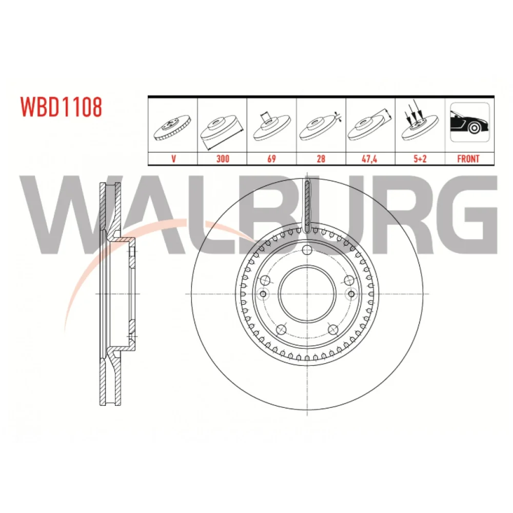 hyundai i30 ön fren diski 1.7 crdi 2011 ve sonrası