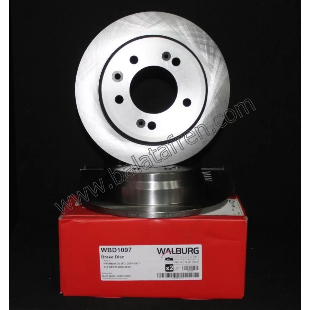 Kia Ceed Arka Fren Diski  2006-2012 262mm 1.4i 1.6 Crdi 1.6i