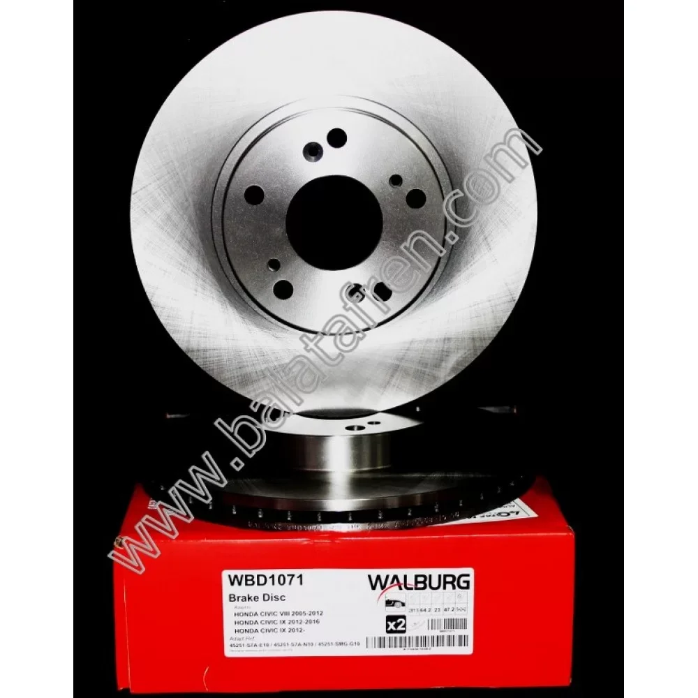 Honda Civic 8 Ön Fren Diski 1.4 1.8 2005-2012 281mm