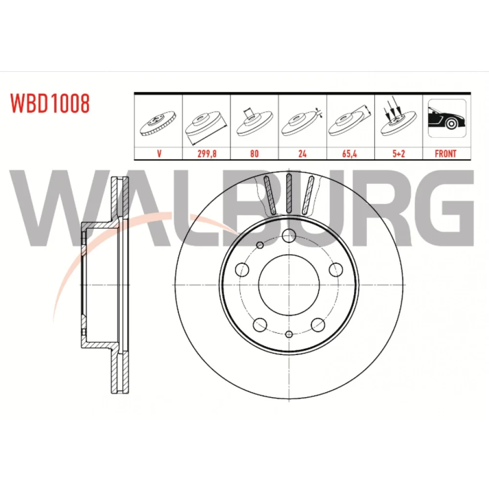 Peugeot Boxer 3 Ön Fren Diski Hava Kanallı 2.2 Hdi 2006-2014