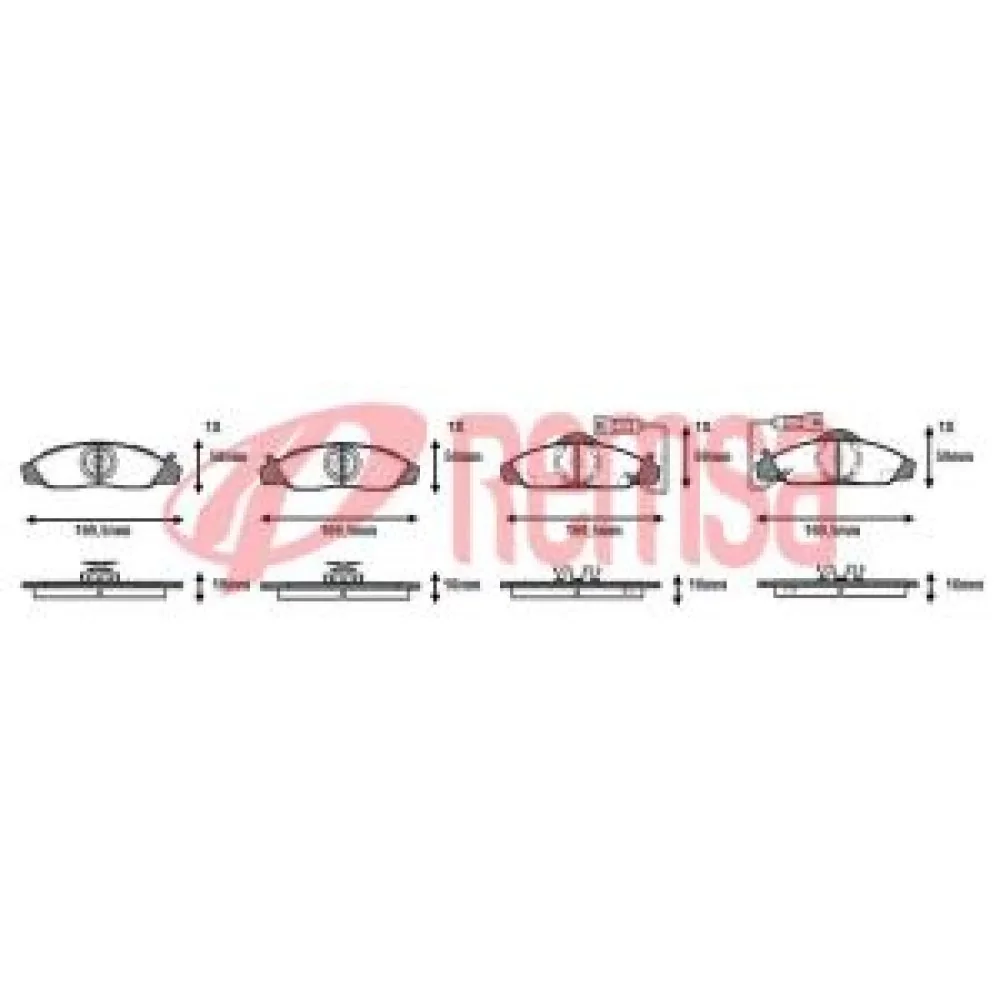 Ssangyong Musso (Fj) Ön Fren Balatası 2.2 Td; 2.3D 1993-2004