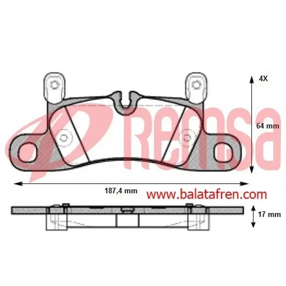 Remsa Volkswagen Touareg (7p5) Arka Fren Balatası 2010 Ve Sonrası