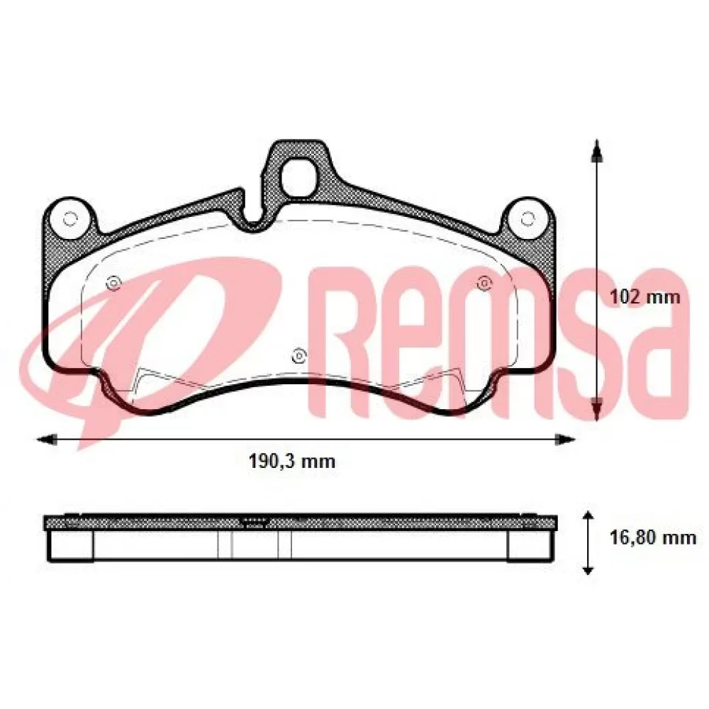 Remsa Porsche 911 (996) Ön Fren Balatası 3.6 T 1997-2005