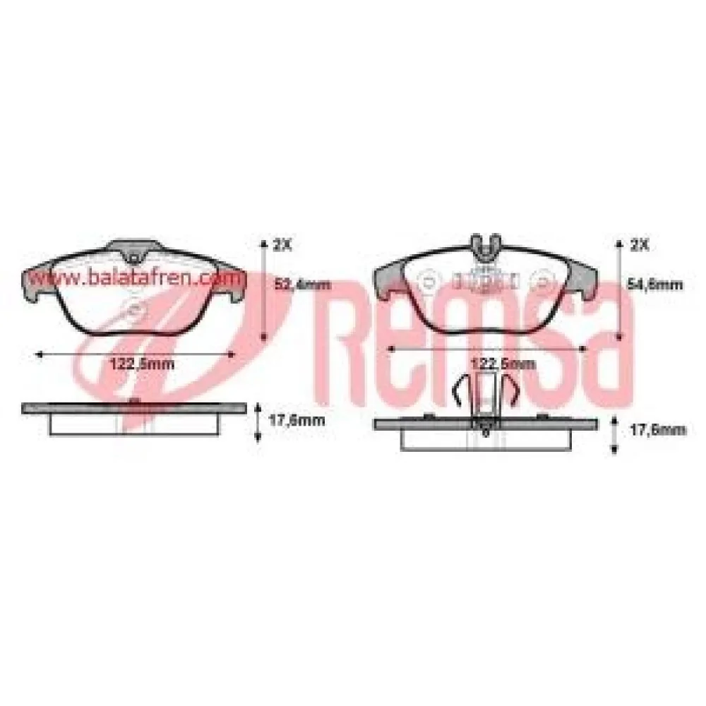 Remsa Mercedes C Serisi T Model S204 C200 Cdi Arka Fren Balatası 2007-2014