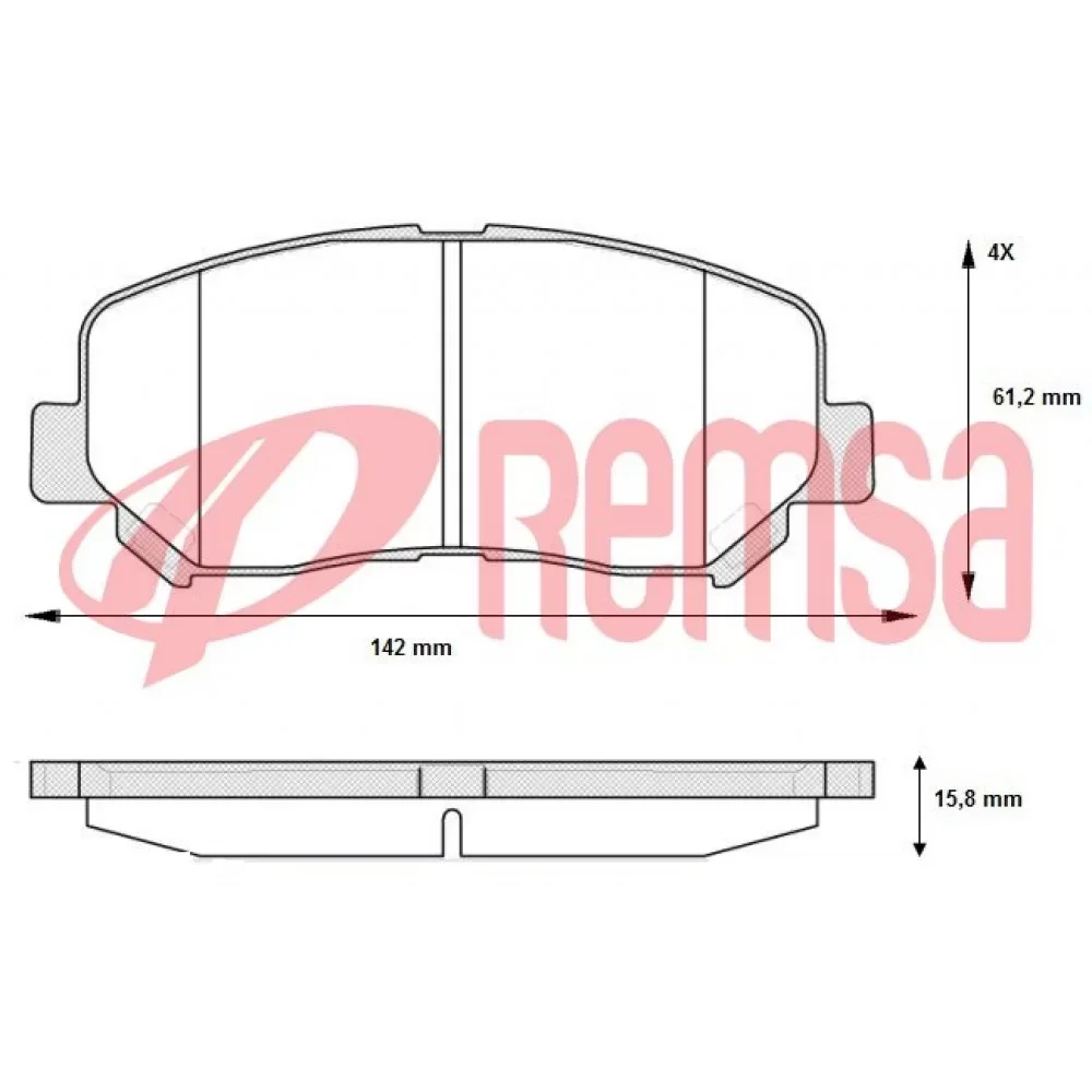 Remsa Mercedes M Serisi W166 Ml500 Ön Fren Balatası 4matic 2013 Ve Sonrası